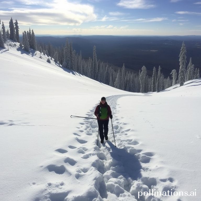 Hiking in Snow: No Tracks, Endless Struggle