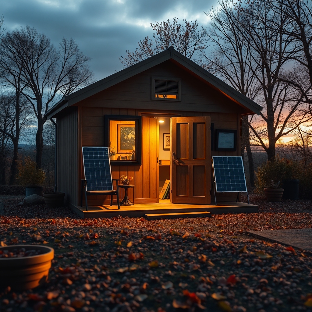 How to Upgrade Your Shed This Autumn With an Off-Grid Solar Power Station
